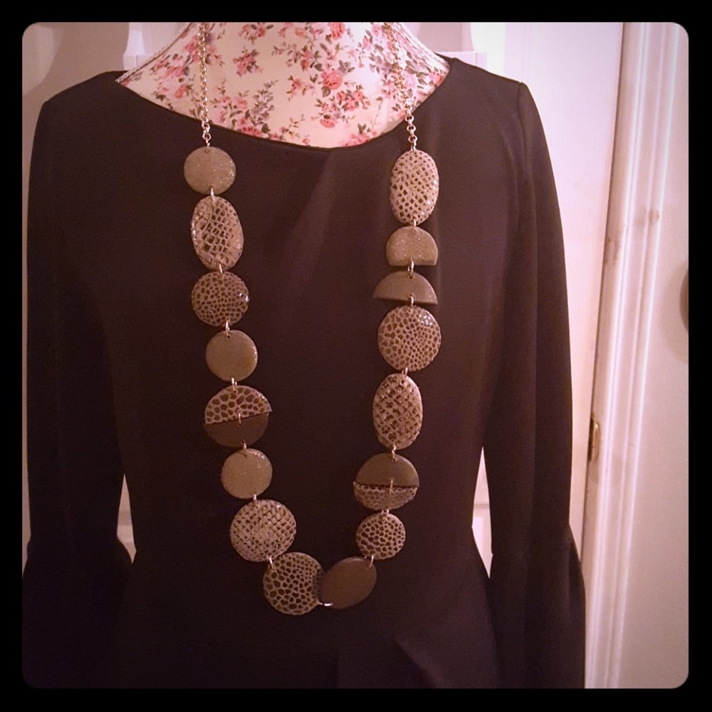 Stylish Animal Print Chico's Necklace - Long.